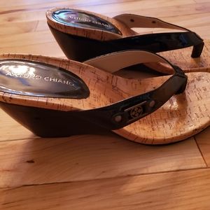 Arturo Chiang Black Sandals